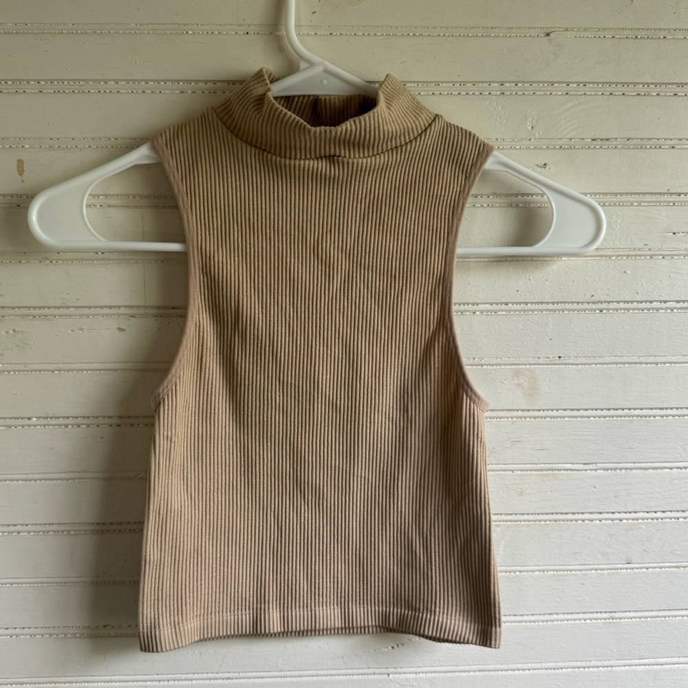 Zara Mock Neck Crop Top